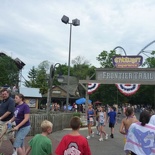 Heading into the wild west area of the park