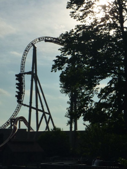 The ride's first drop