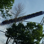 the train on a downhill approach