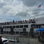 for the ferry to Liberty Island