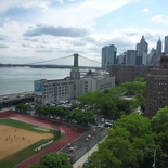 Up on the Manhattan bridge