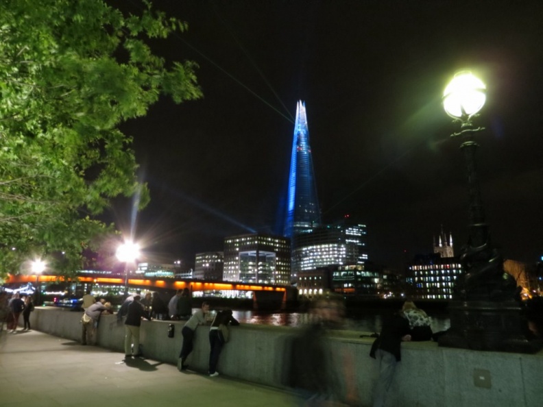 Moving along the embankment