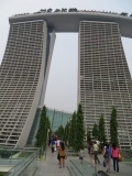 The adjacent Marina bay sands!