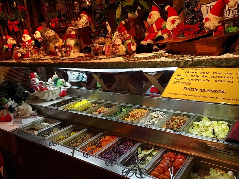 Self-help Salad Bar, which comes with every main course ordered. It is quite a filling selection as an appetizer ans dessert.