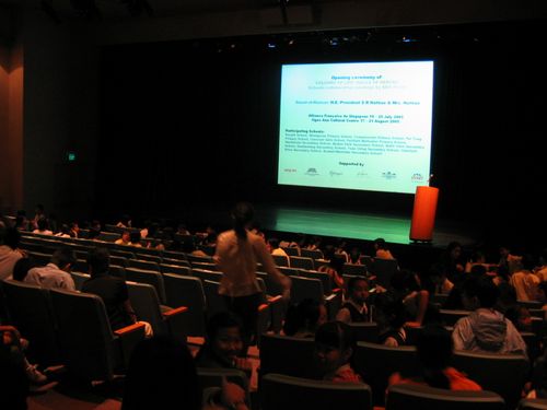 Inside the theatre..