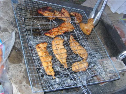 Chicken steaks were the special for the day.