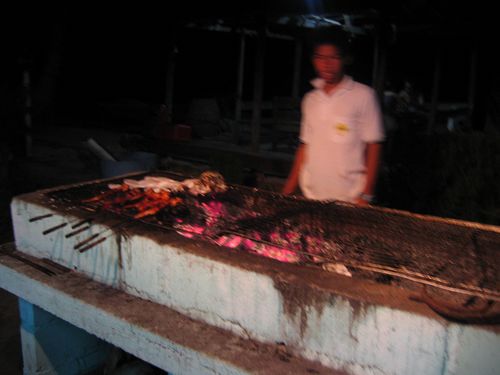 as you can expect it, its a whole assortment of BBQ seafood!