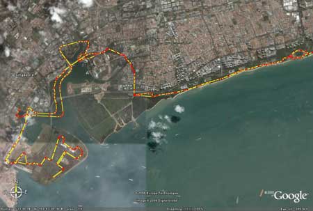 SCM 2006 Running route 42.195km