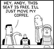 Life as an Intern in dilbert's comic strip