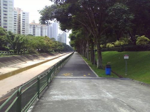 View from the other end of the 2km route from sunset way