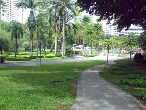 View from the delta park entrance