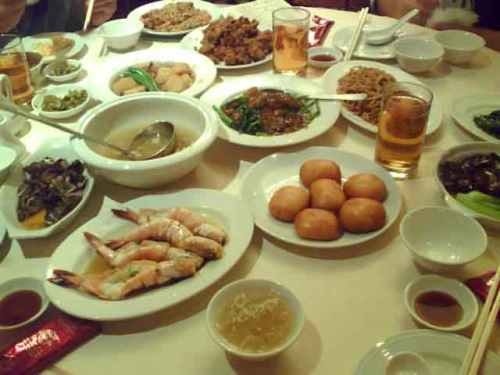 Dad's '07 Birthday Dinner Spread