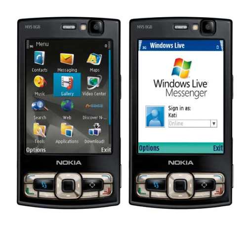 Nokia N95 8GB Menus