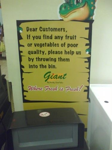 Giant Supermarket Bin