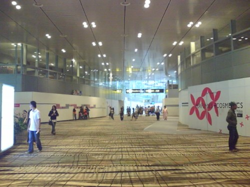 more of the largely unfinished Duty Free shopping area