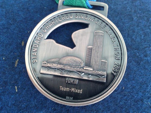 The 10km 3rd plalce medal.