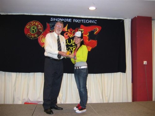 Presentation of appointment by Rotarian Wolf