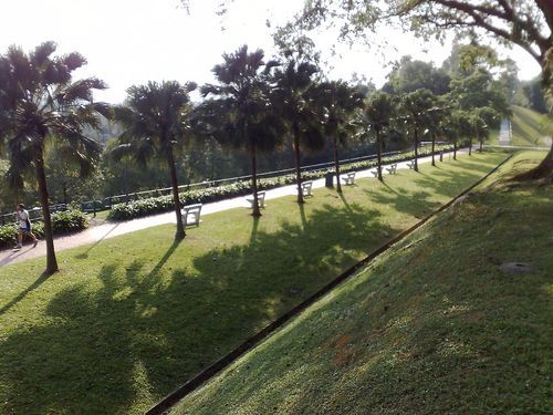 facing the sea, the place is very airy and windy