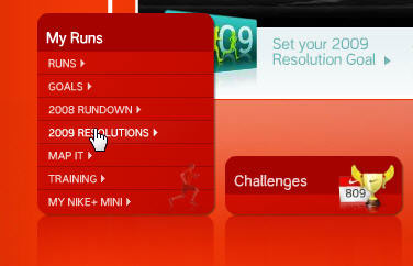 Nike+ Resolutions 2009