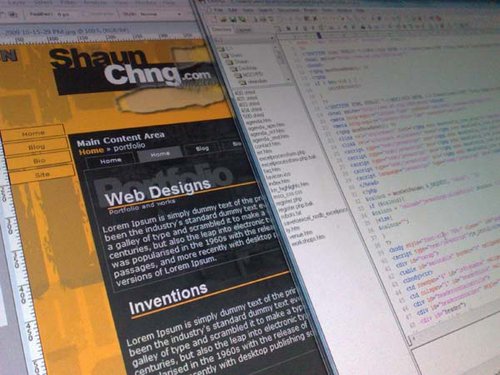 Shaunchng.com site revamp design 2009