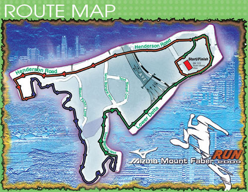 Mt Faber 2009 Route Map