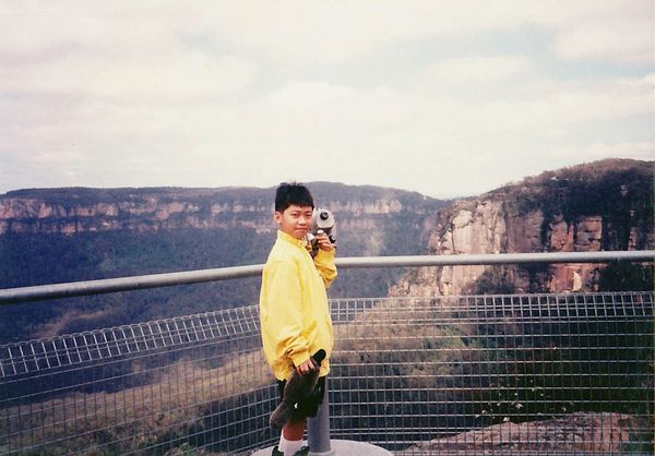 cool rocks, a cool boy with a cool platypus