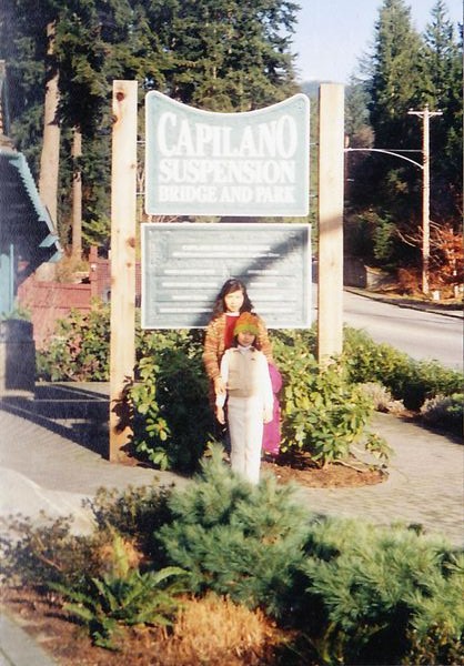 Here we are at the Capilano suspension bridge