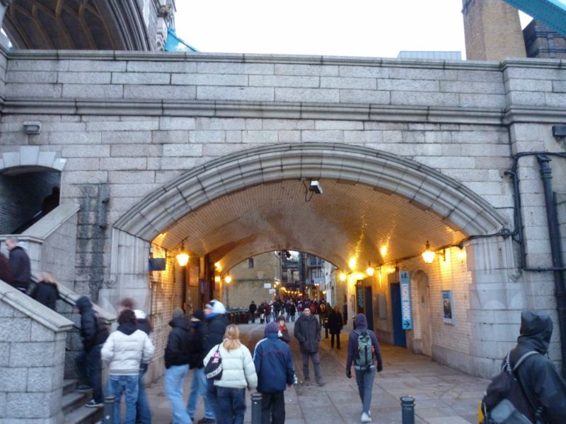 A bridge under the tower bridge