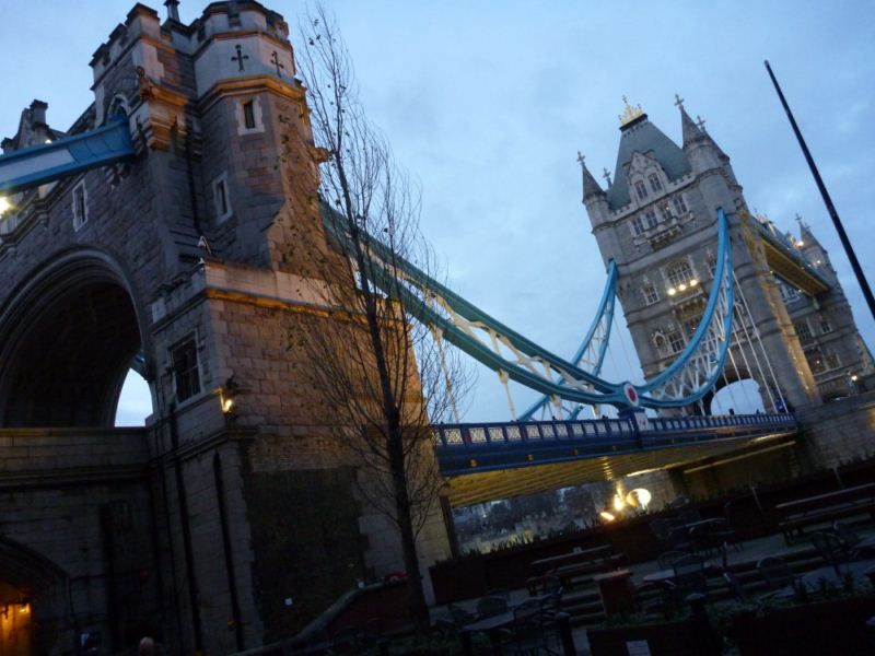 Tower bridge from Horselydown lane 