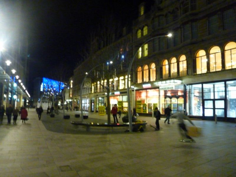 Some skateboarders on the streets