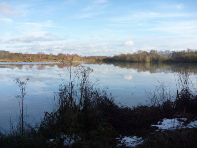 Horseshoe lake in the bright