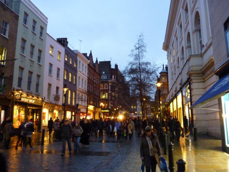 The shopping arcade at the gardens