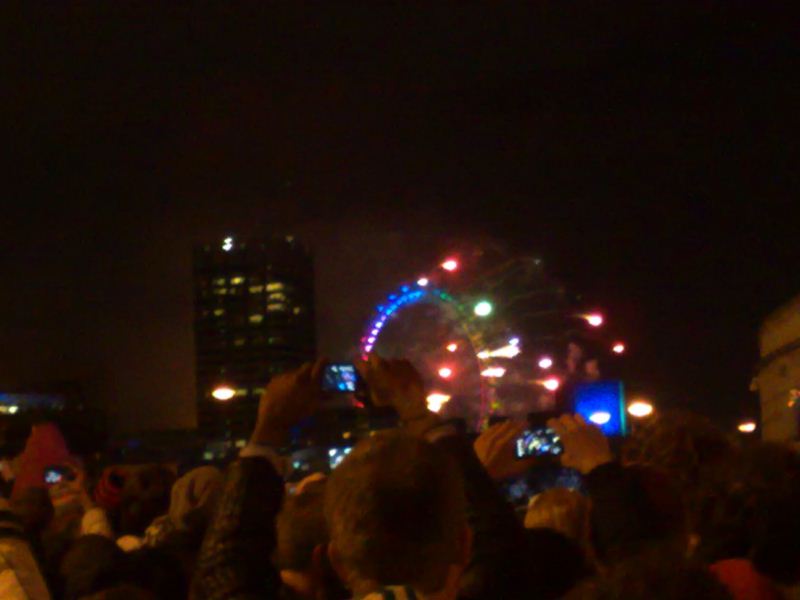 Fireoworks by the london eye