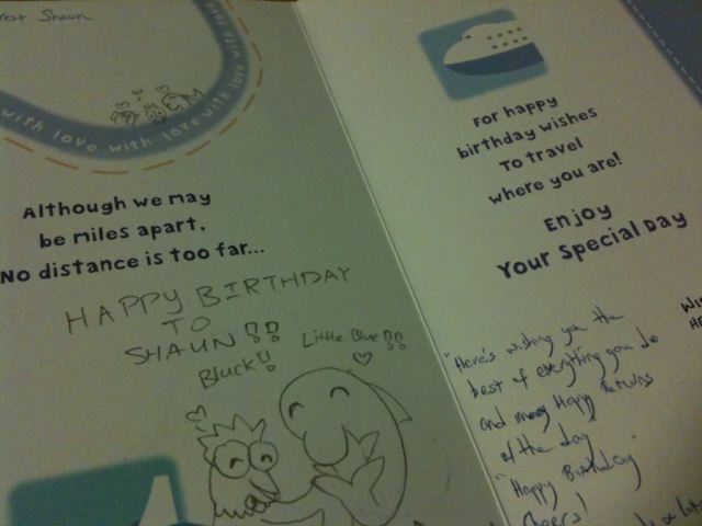 2010 Birthday card from home! 