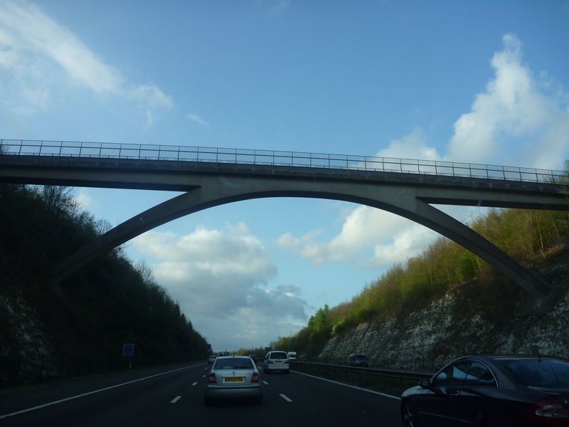 Funky bridges along the motorway