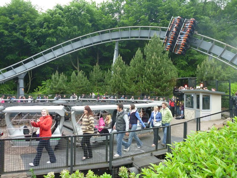 The exit bend after the tunnel drop before hitting the brake run