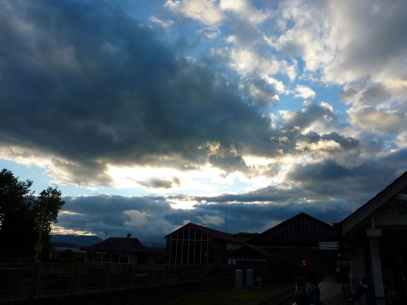 The skies off Windermere station