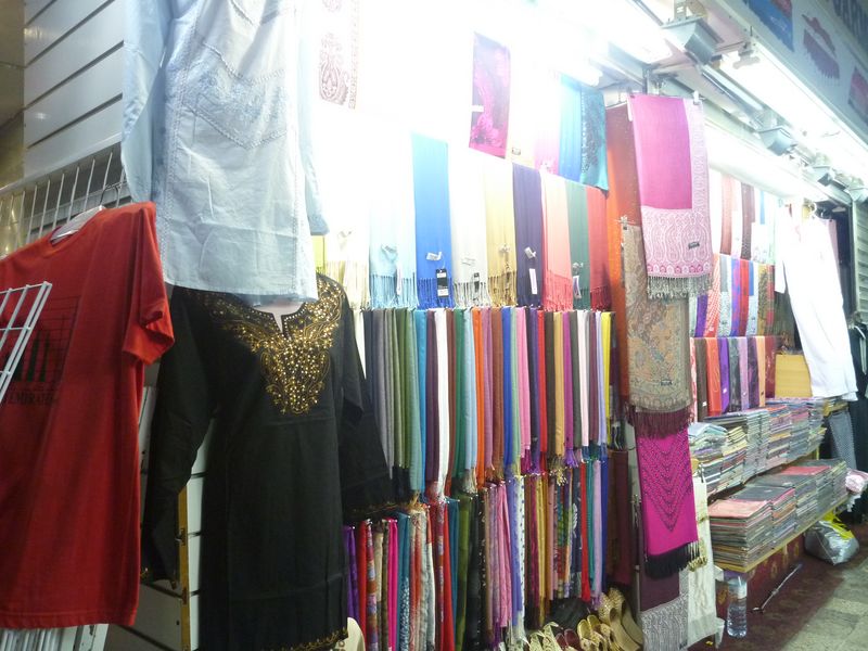 The textile parts of the night souk