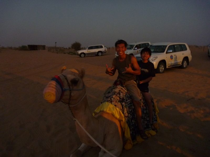 On board our natural desert 4x4