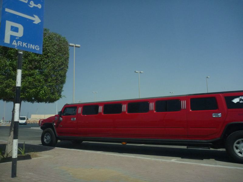 Spotted a stretch hummer on our way back to the Marina mall.