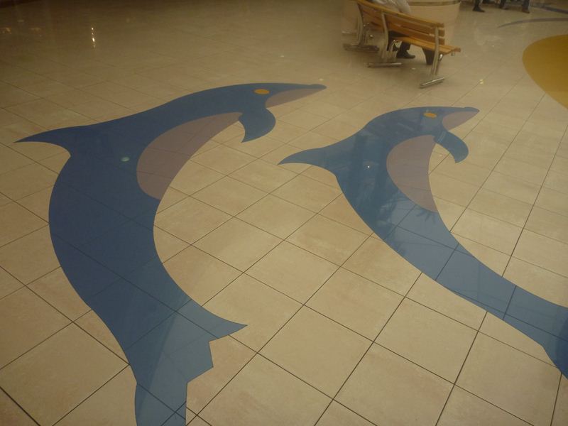 And of course, no marina mall is complete without dolphins!