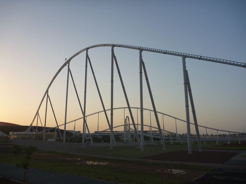 the world's fastest hydraulically-launched roller coaster (Formula Rossa)