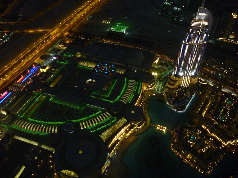 Dubai Mall all lit for the night