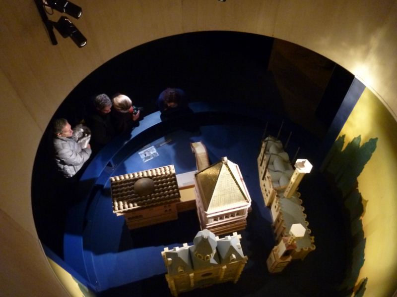 various medieval architecture on display