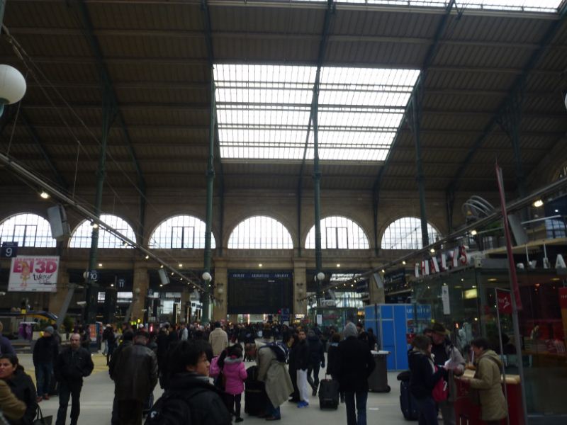 The Gare du Nord station