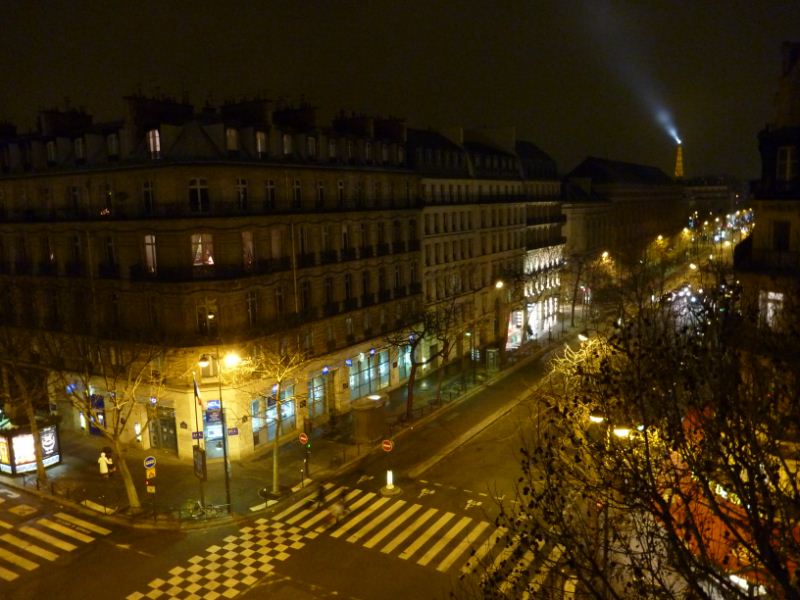 The night view from the Hotel Balcony