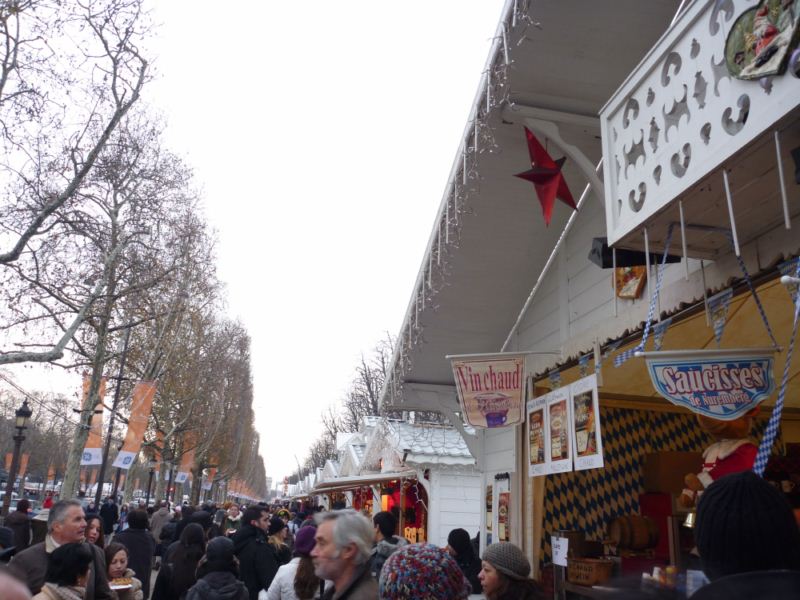 Food stalls by the Allae Marcel Proust