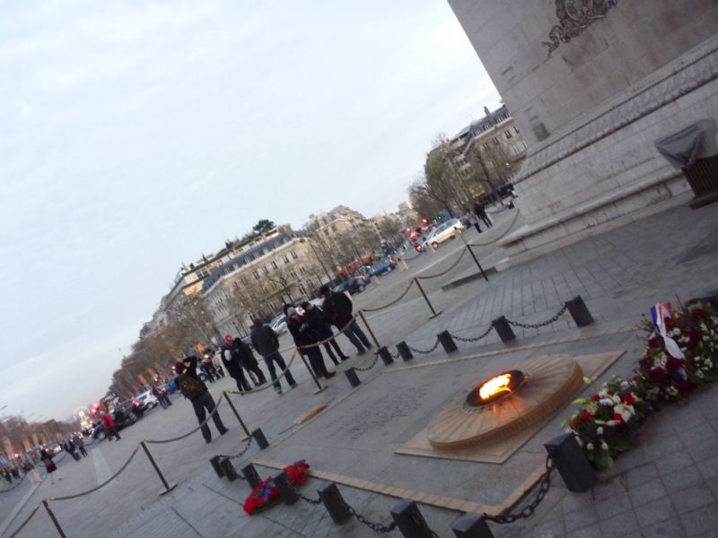 The Tomb of the Unknown Soldier beneath the Arc