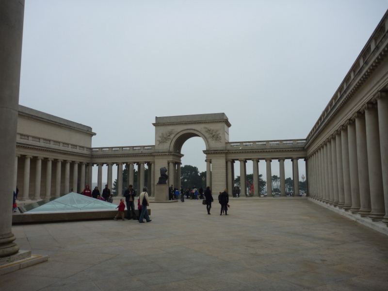 The museum front honor courtyard