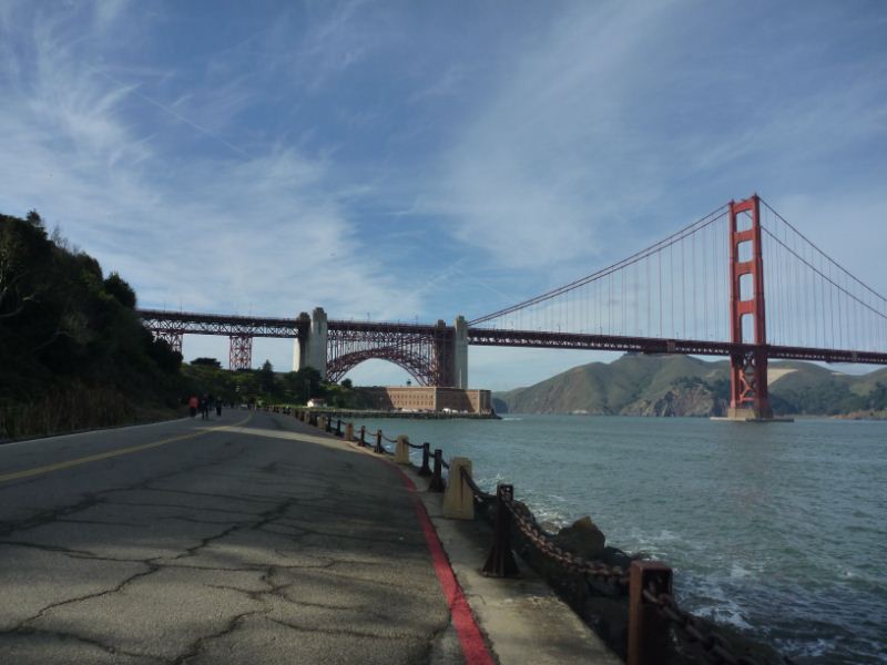 Heading up along Marine Drive